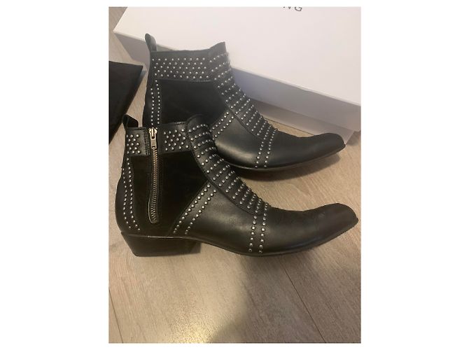 Stivaletti Anine Bing in pelle nera 37 Nero - vista 4