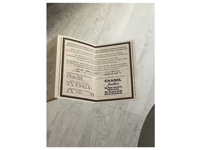Relógio Chanel Première caixa de platina pulseira de couro acolchoado preto - vista 5