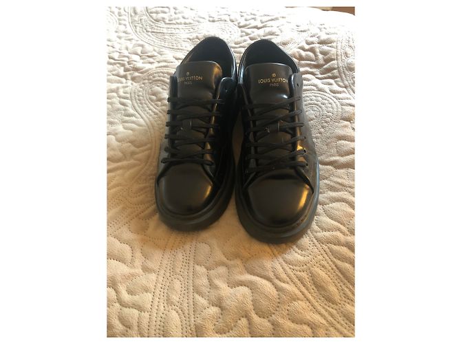 Sneakers Louis Vuitton Beverly Hills in pelle nera 42 Nero - vista 2