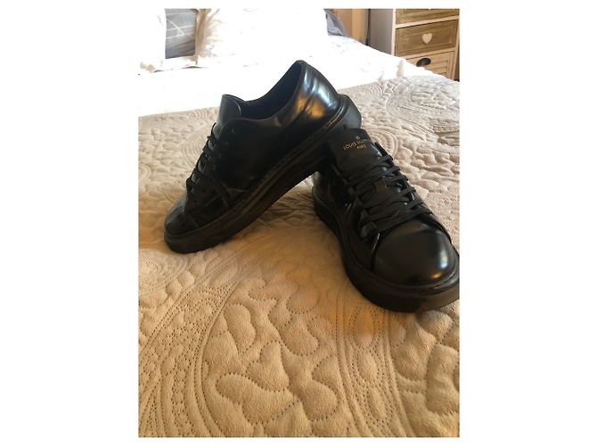 Sneakers Louis Vuitton Beverly Hills in pelle nera 42 Nero - vista 7