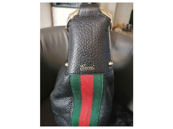 Borsa Gucci in pelle granulata nera Nero - vista 4