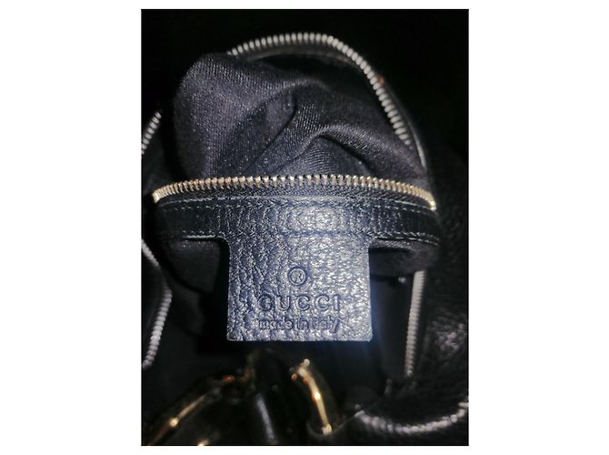Borsa Gucci in pelle granulata nera Nero - vista 5