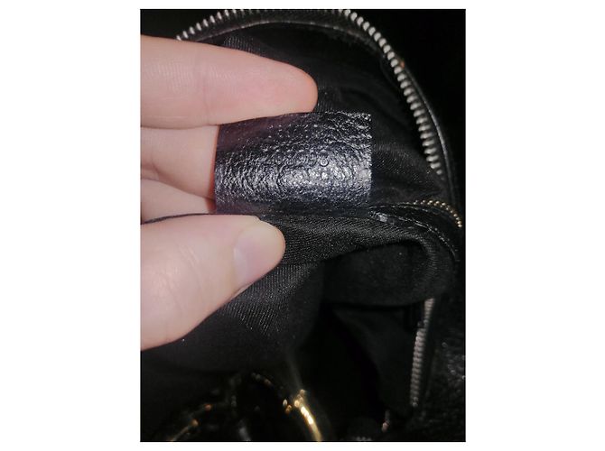 Borsa Gucci in pelle granulata nera Nero - vista 7