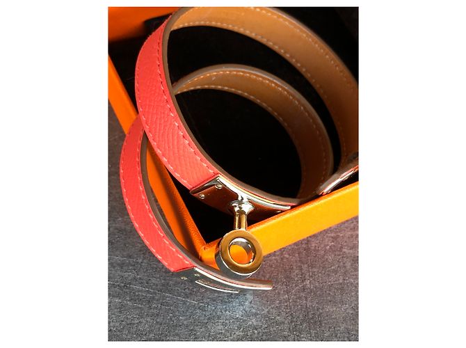 Hermès Turnê com Pulseira Kelly Coral - vista 10
