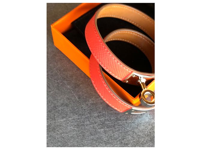 Hermès Turnê com Pulseira Kelly Coral - vista 12