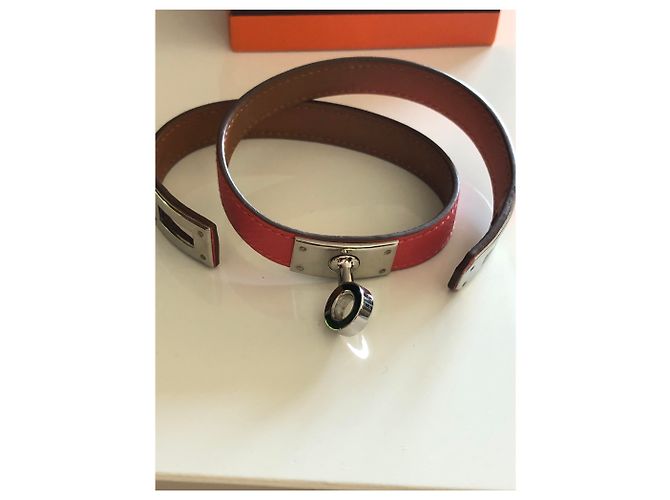 Hermès Turnê com Pulseira Kelly Coral - vista 4
