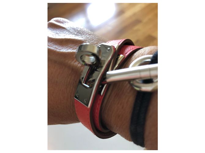 Hermès Turnê com Pulseira Kelly Coral - vista 7