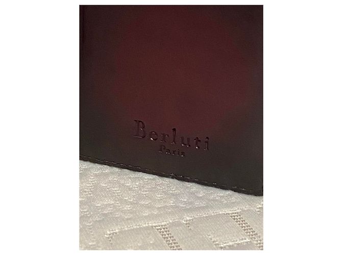 Cartera larga Berluti Burgundy Red - vista 6