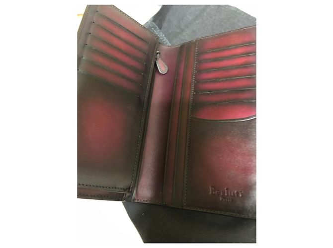 Cartera larga Berluti Burgundy Red - vista 7
