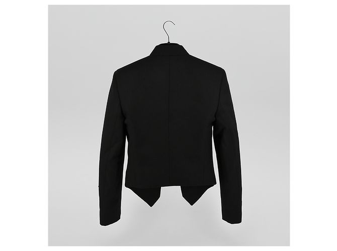 CHAQUETA CORTA BLASER SAINT LAURENT, CON BOTONES GRANDES Negro - vista 2