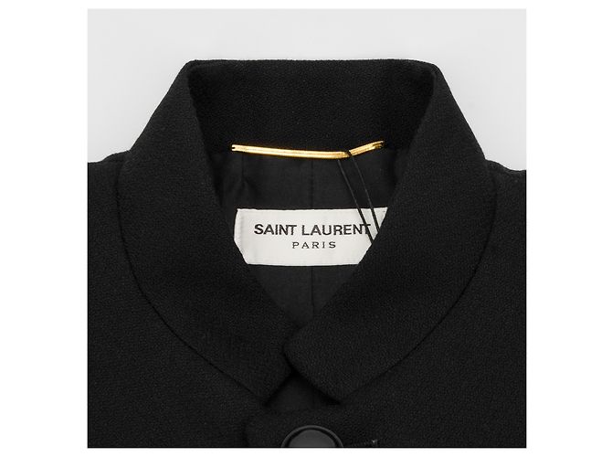 CHAQUETA CORTA BLASER SAINT LAURENT, CON BOTONES GRANDES Negro - vista 3