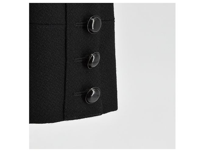 CHAQUETA CORTA BLASER SAINT LAURENT, CON BOTONES GRANDES Negro - vista 4