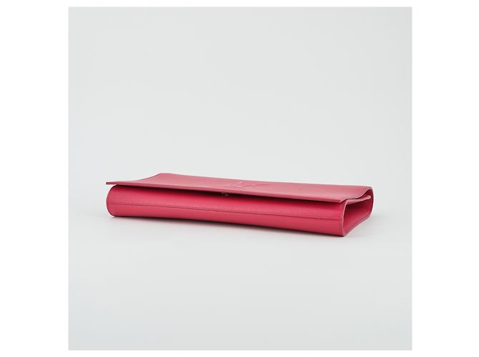 POUCH SAINT LAURENT PELLE MARTELLATA ROSA - vista 3