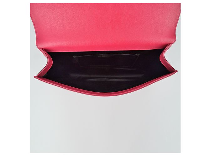 POUCH SAINT LAURENT PELLE MARTELLATA ROSA - vista 4