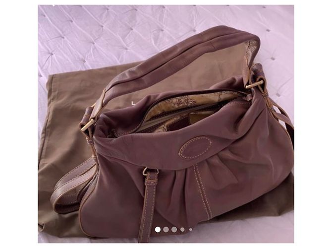 Borsa a mano Lancel Angelina in pelle marrone - vista 4