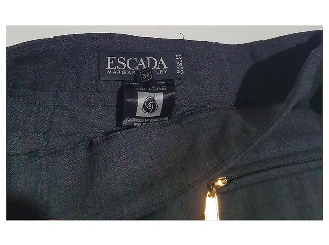 Calça Escada cinza de lã - vista 4
