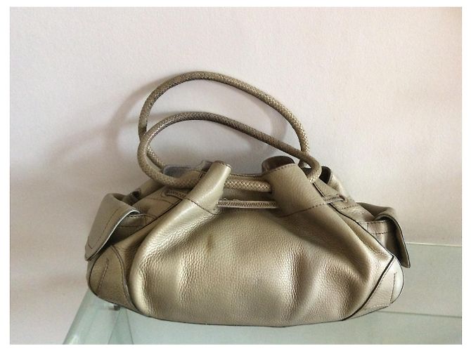 Borsa Cole Haan in pelle martellata oro kaki Cachi - vista 2