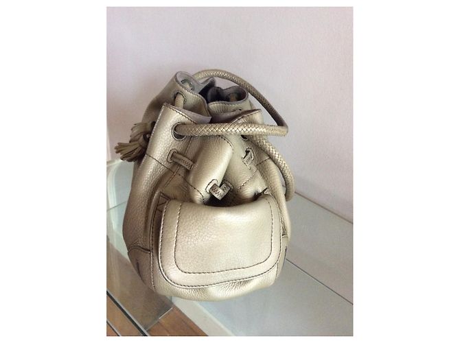 Borsa Cole Haan in pelle martellata oro kaki Cachi - vista 3
