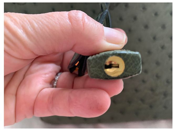 Hermès Birkin Strauß Olivgrün - Ansicht 13