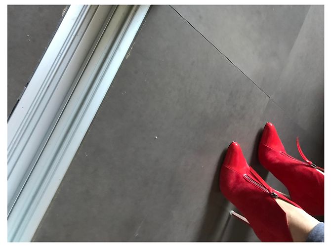 Autre Marque Botines de tacón de cuero rojo MAMBRINI Milano Roja - vista 10