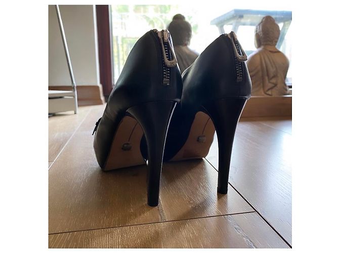 Autre Marque NAVYBOOT,  Switzerland leder High Heels Schwarz - Ansicht 2