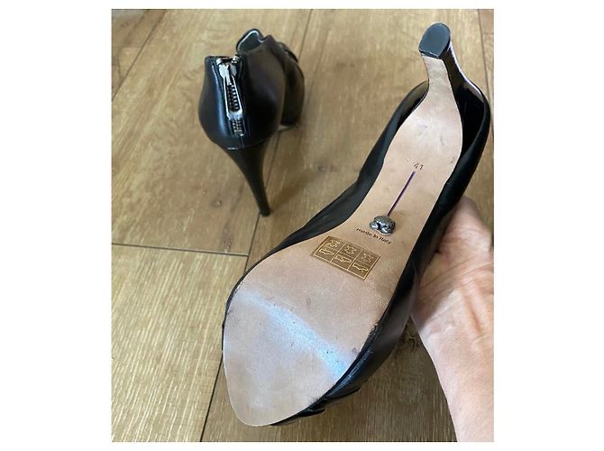 Autre Marque NAVYBOOT,  Switzerland leder High Heels Schwarz - Ansicht 6