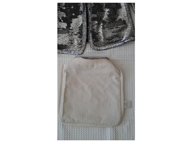 Maje Silver Sequin Blazer Jacket Silvery - view 5