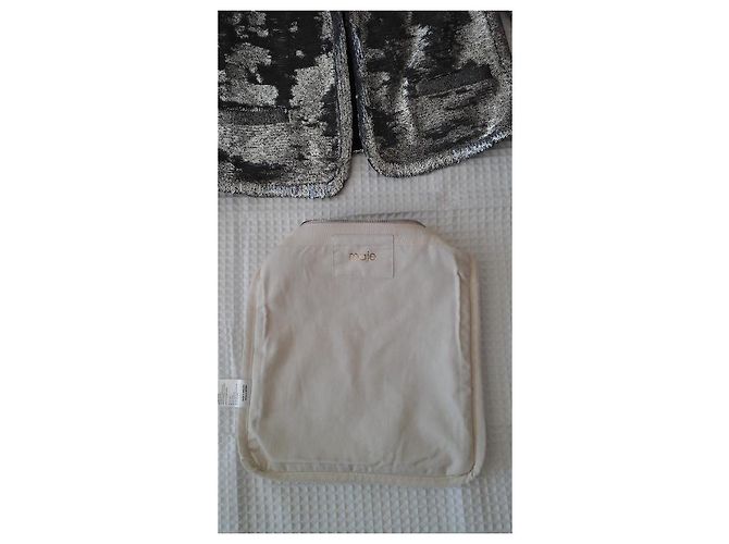 Maje Silver Sequin Blazer Jacket Silvery - view 7