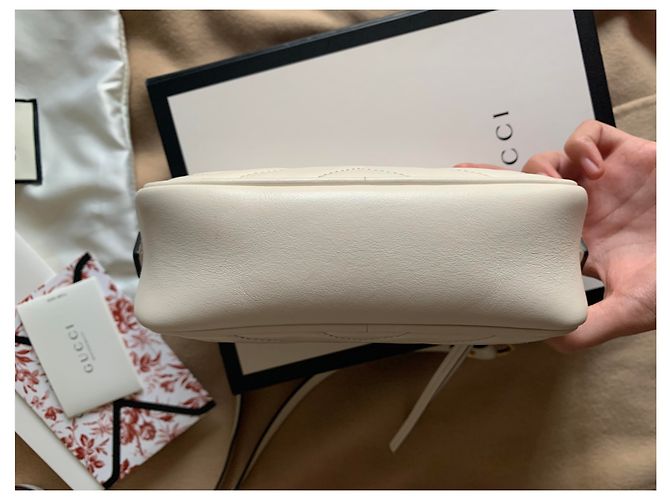 Gucci GG Marmont matelassé mini bag Crema - vista 3