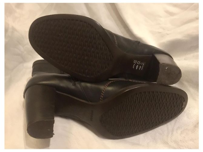 Botas Chelsea Hogan de cuero marrón oscuro - vista 6