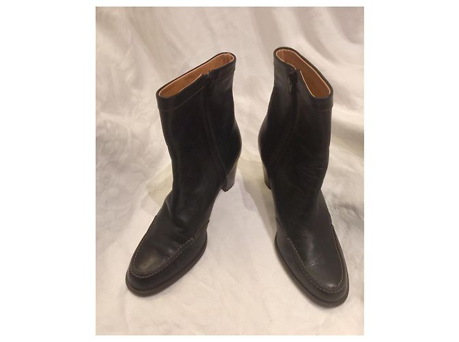 Botas Chelsea Hogan de cuero marrón oscuro - vista 7