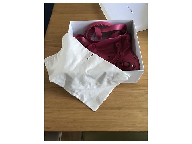 Borsa a mano Balenciaga City in pelle rosa - vista 2