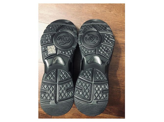 Cambon Sneakers da uomo in pelle Chanel Nero - vista 2