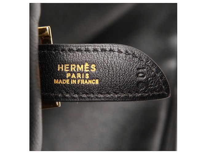 Hermès Hermes Black Togo Massai borsa a tracolla in pelle Nero - vista 6