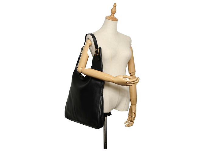 Hermès Hermes Black Togo Massai borsa a tracolla in pelle Nero - vista 8