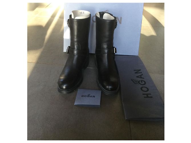 Stivaletti Hogan in pelle nera Nero - vista 2