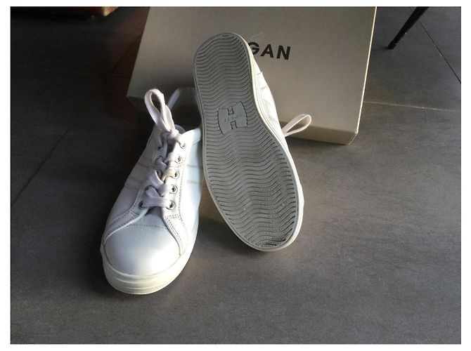 Hogan Sneaker aus Leder Eggshell Größe 36 Aus weiß - Ansicht 2