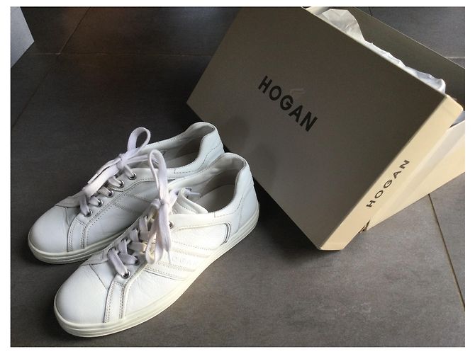 Hogan Sneaker aus Leder Eggshell Größe 36 Aus weiß - Ansicht 4