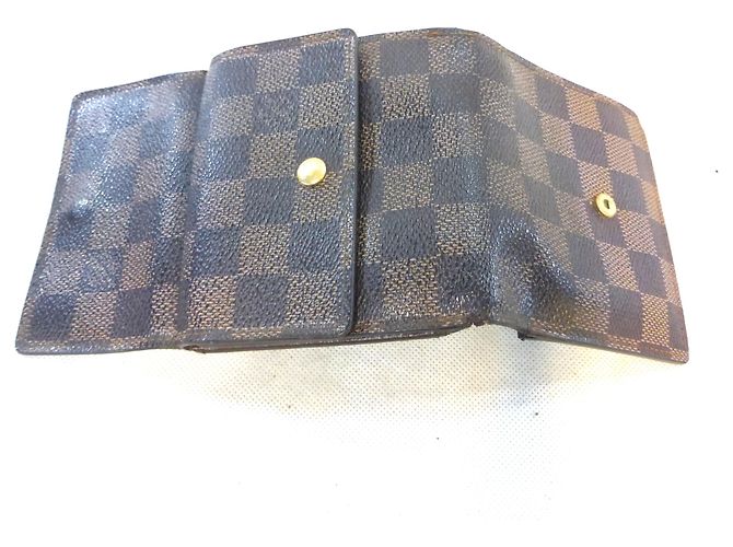 Louis Vuitton Elise Damier Ebène Cartera Marrón Castaño - vista 10