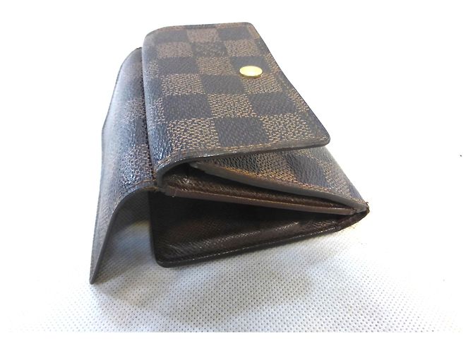 Louis Vuitton Elise Damier Ebène Cartera Marrón Castaño - vista 12