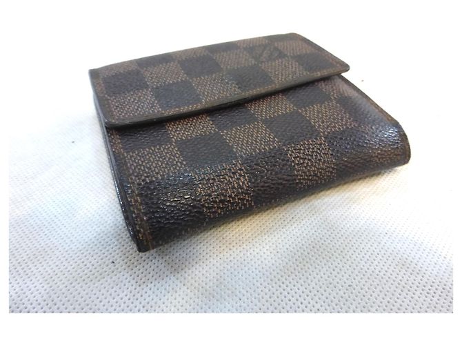 Louis Vuitton Elise Damier Ebène Cartera Marrón Castaño - vista 4