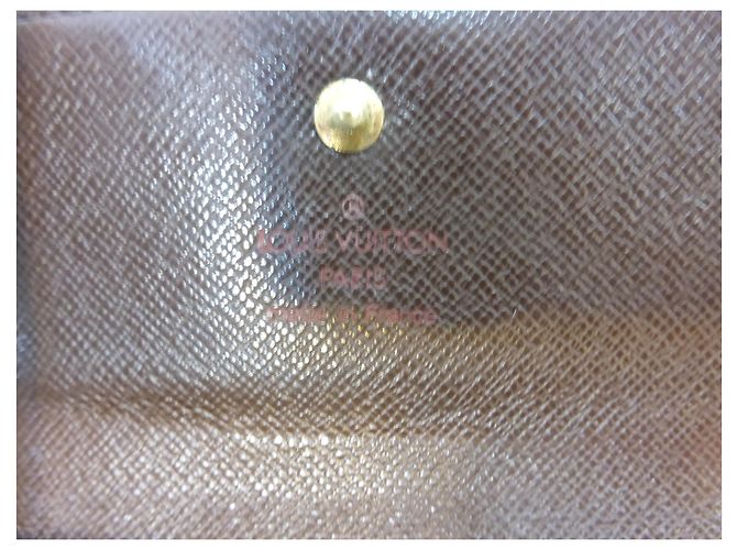 Louis Vuitton Elise Damier Ebène Cartera Marrón Castaño - vista 9