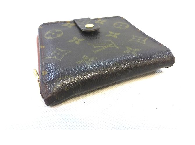 Louis Vuitton Compact Zip Monogram Cartera Marrón Castaño - vista 5