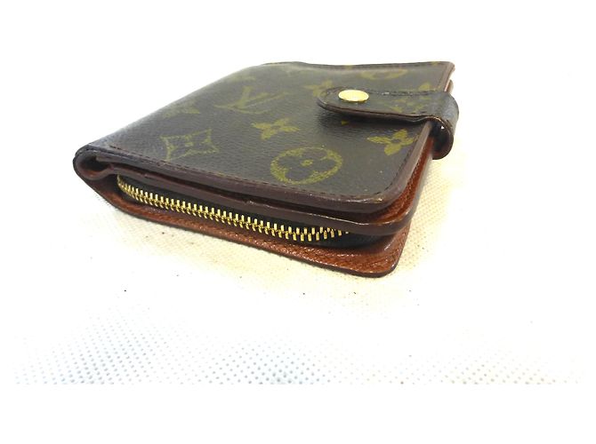 Louis Vuitton Compact Zip Monogram Cartera Marrón Castaño - vista 6