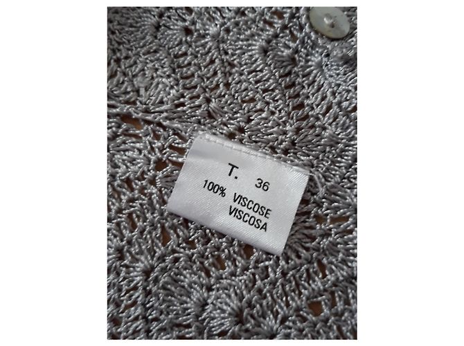 Caroll Strickjacke aus Viskose und Strass dunkelgrau Anthrazitgrau - Ansicht 4