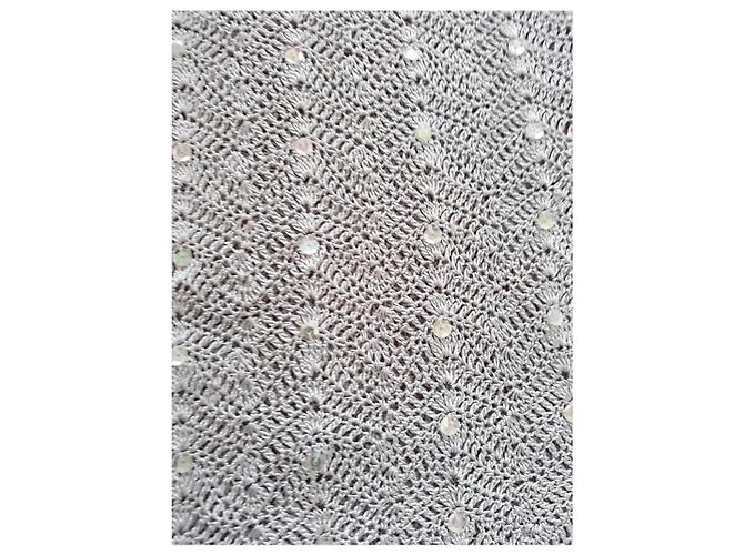 Caroll Strickjacke aus Viskose und Strass dunkelgrau Anthrazitgrau - Ansicht 6