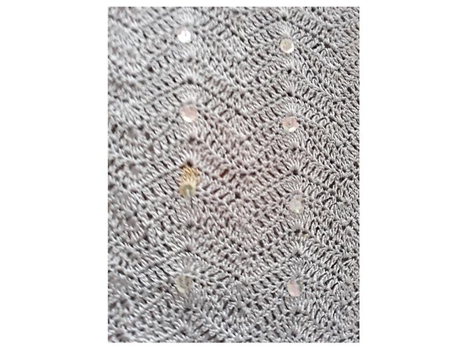 Caroll Strickjacke aus Viskose und Strass dunkelgrau Anthrazitgrau - Ansicht 7