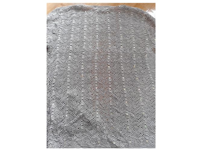 Caroll Strickjacke aus Viskose und Strass dunkelgrau Anthrazitgrau - Ansicht 9