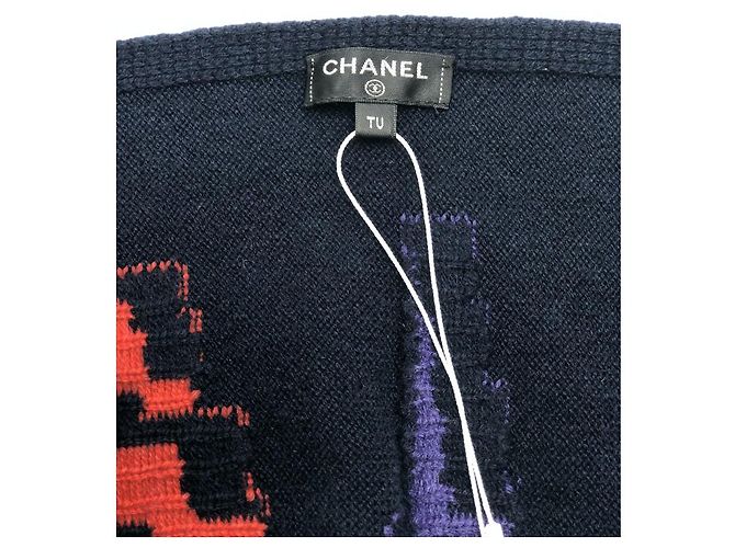 Sciarpa Chanel Gabrielle Coco Chanel in cashmere Multicolore - vista 3