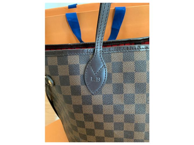 Louis Vuitton Demier Handschuhe Braun Kunstleder - Ansicht 3